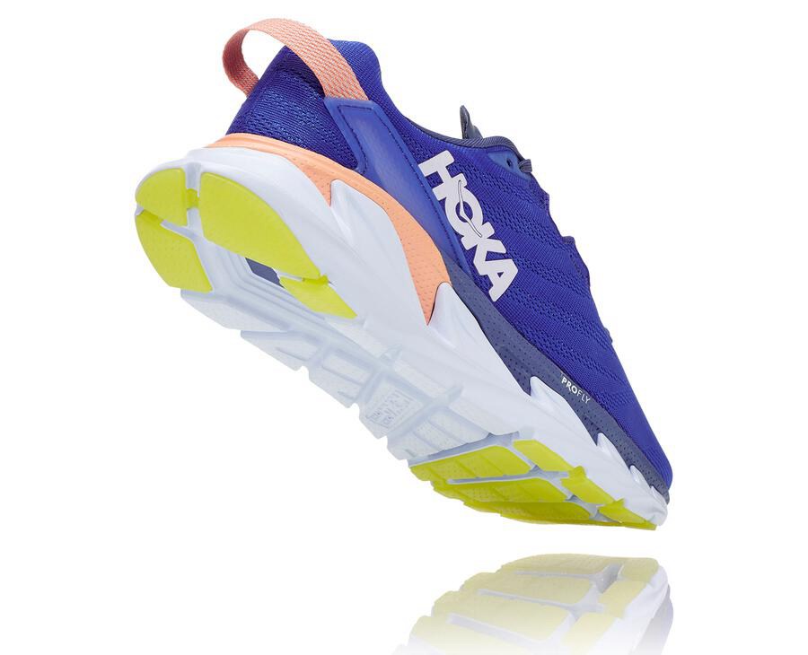 Zapatillas Running Hoka One One Mujer - Elevon 2 - Azules/Blancas - PGS719036